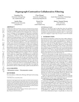 Hypergraph Contrastive Collaborative Filtering