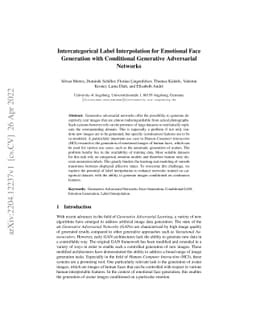 Intercategorical Label Interpolation for Emotional Face Generation with
  Conditional Generative Adversarial Networks