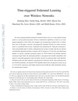 Time-triggered Federated Learning over Wireless Networks