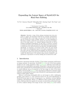Expanding the Latent Space of StyleGAN for Real Face Editing