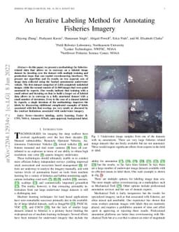 An Iterative Labeling Method for Annotating Fisheries Imagery