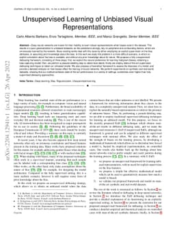 Unsupervised Learning of Unbiased Visual Representations