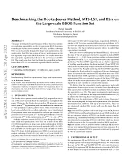 Benchmarking the Hooke-Jeeves Method, MTS-LS1, and BSrr on the
  Large-scale BBOB Function Set