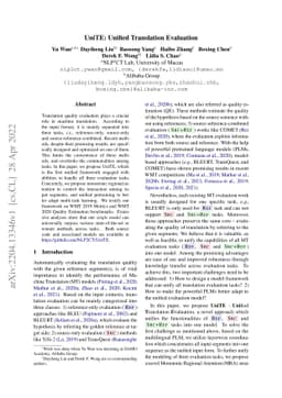 UniTE: Unified Translation Evaluation