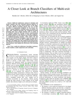 A Closer Look at Branch Classifiers of Multi-exit Architectures