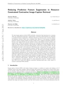 Reducing Predictive Feature Suppression in Resource-Constrained
  Contrastive Image-Caption Retrieval