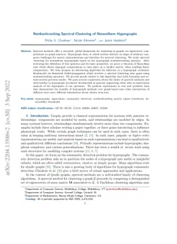 Nonbacktracking spectral clustering of nonuniform hypergraphs