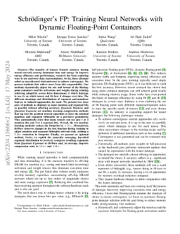 Schrödinger's FP: Dynamic Adaptation of Floating-Point Containers for
  Deep Learning Training