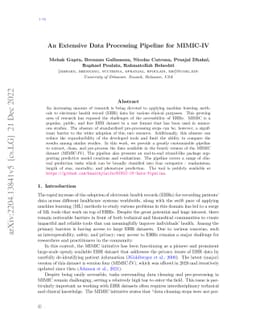 An Extensive Data Processing Pipeline for MIMIC-IV