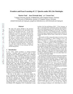 Frontiers and Exact Learning of ELI Queries under DL-Lite Ontologies