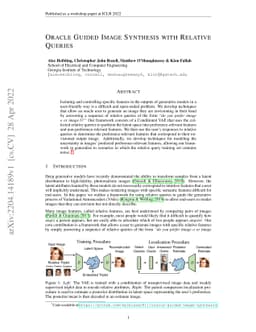 Oracle Guided Image Synthesis with Relative Queries