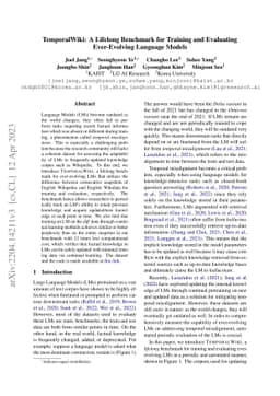 TemporalWiki: A Lifelong Benchmark for Training and Evaluating
  Ever-Evolving Language Models