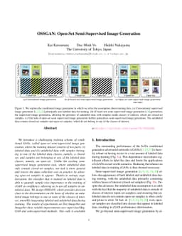 OSSGAN: Open-Set Semi-Supervised Image Generation