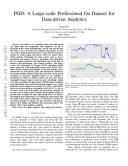PGD: A Large-scale Professional Go Dataset for Data-driven Analytics