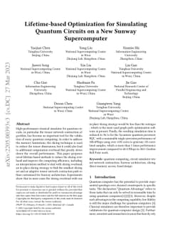 Lifetime-based Optimization for Simulating Quantum Circuits on a New
  Sunway Supercomputer