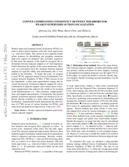 Convex Combination Consistency between Neighbors for Weakly-supervised
  Action Localization