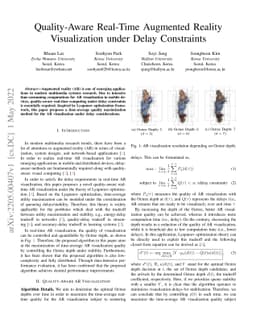 Quality-Aware Real-Time Augmented Reality Visualization under Delay
  Constraints