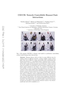 COUCH: Towards Controllable Human-Chair Interactions