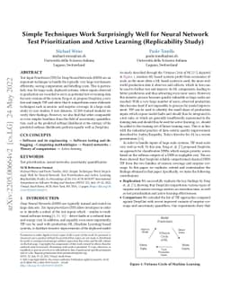 Simple Techniques Work Surprisingly Well for Neural Network Test
  Prioritization and Active Learning (Replicability Study)