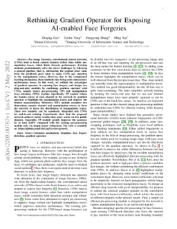 Rethinking Gradient Operator for Exposing AI-enabled Face Forgeries