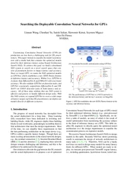 GPUNet: Searching the Deployable Convolution Neural Networks for GPUs
