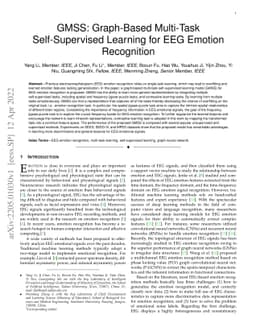 GMSS: Graph-Based Multi-Task Self-Supervised Learning for EEG Emotion
  Recognition