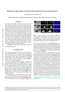 Boosting Video Object Segmentation based on Scale Inconsistency