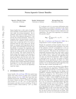 Norm-Agnostic Linear Bandits