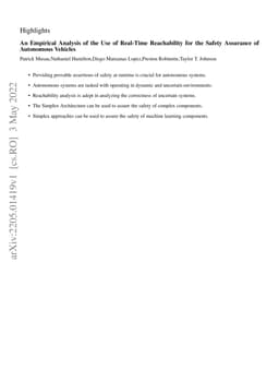 An Empirical Analysis of the Use of Real-Time Reachability for the
  Safety Assurance of Autonomous Vehicles