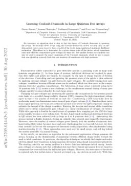 Learning Coulomb Diamonds in Large Quantum Dot Arrays