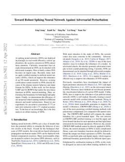 Toward Robust Spiking Neural Network Against Adversarial Perturbation