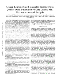 A Deep Learning-based Integrated Framework for Quality-aware
  Undersampled Cine Cardiac MRI Reconstruction and Analysis