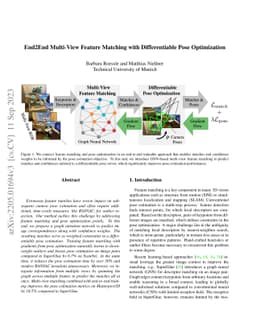 End2End Multi-View Feature Matching with Differentiable Pose
  Optimization