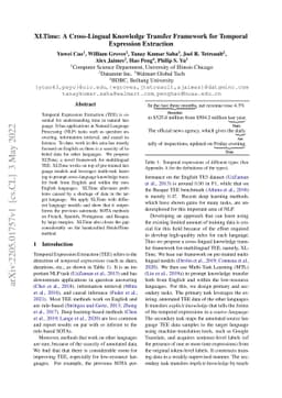 XLTime: A Cross-Lingual Knowledge Transfer Framework for Temporal
  Expression Extraction