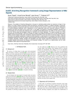 ImAiR: Airwriting Recognition framework using Image Representation of
  IMU Signals