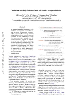 Lexical Knowledge Internalization for Neural Dialog Generation