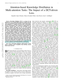 Attention-based Knowledge Distillation in Multi-attention Tasks: The
  Impact of a DCT-driven Loss