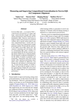 Measuring and Improving Compositional Generalization in Text-to-SQL via
  Component Alignment