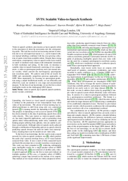 SVTS: Scalable Video-to-Speech Synthesis