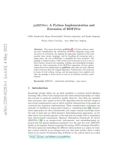 pyRDF2Vec: A Python Implementation and Extension of RDF2Vec