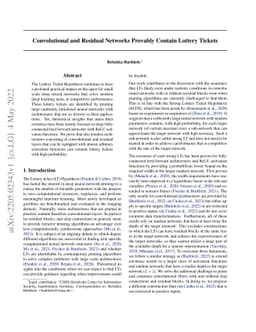 Convolutional and Residual Networks Provably Contain Lottery Tickets