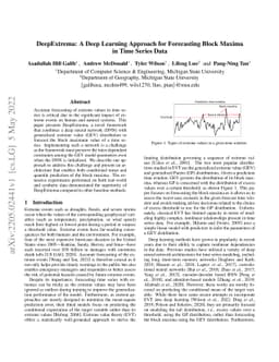 DeepExtrema: A Deep Learning Approach for Forecasting Block Maxima in
  Time Series Data