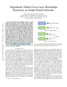 Alignahead: Online Cross-Layer Knowledge Extraction on Graph Neural
  Networks