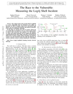 The Race to the Vulnerable: Measuring the Log4j Shell Incident