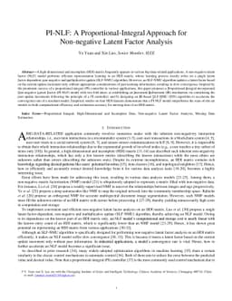 PI-NLF: A Proportional-Integral Approach for Non-negative Latent Factor
  Analysis