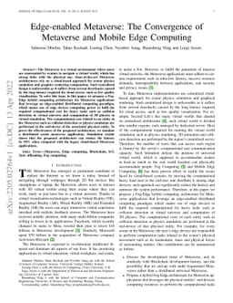 Edge-enabled Metaverse: The Convergence of Metaverse and Mobile Edge
  Computing