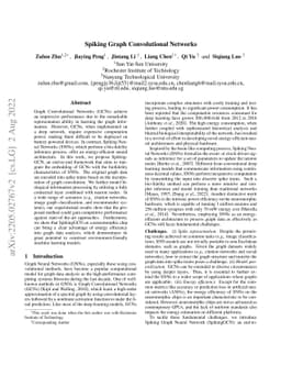 Spiking Graph Convolutional Networks