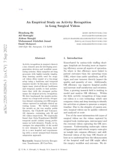 An Empirical Study on Activity Recognition in Long Surgical Videos