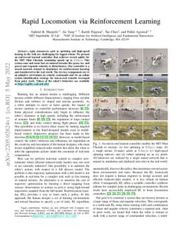 Rapid Locomotion via Reinforcement Learning