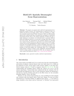 BlobGAN: Spatially Disentangled Scene Representations